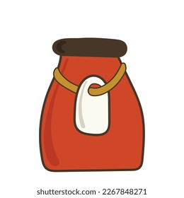 storage container isolated on white background. doodle. clipart. vector illustration