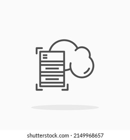 Storage Data line icon. Can be used for digital product, presentation, print design and more.