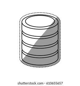 Storage database computer icon vector illustration graphic design