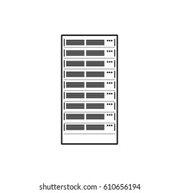 Storage database computer icon vector illustration graphic design