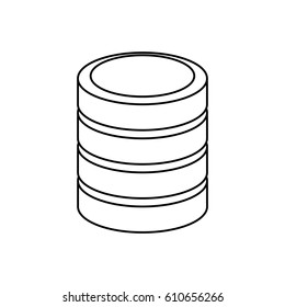 Storage database computer icon vector illustration graphic design