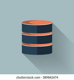 Storage, Database icon. Vector illustrator eps10