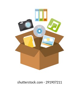storage device design, vector illustration eps10 graphic 