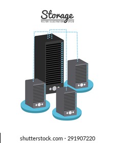 storage device design, vector illustration eps10 graphic 