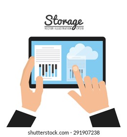 storage device design, vector illustration eps10 graphic 