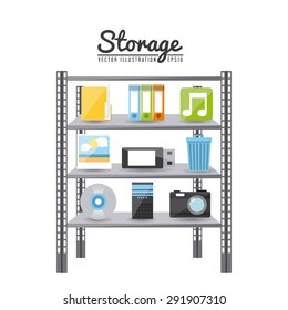 storage device design, vector illustration eps10 graphic 