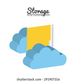 storage device design, vector illustration eps10 graphic 