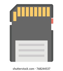 
A storage device, floppy disk flat icon design

