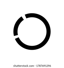 Storage device icon sign symbol isolated on white background. Rotation icon. Reload icon