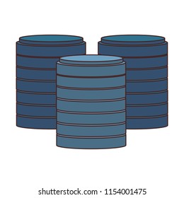 Storage disks symbol