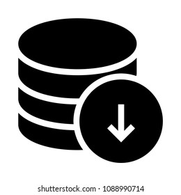 storage download vector glyphs icon