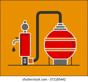 Storage, extraction and processing of crude oil. 