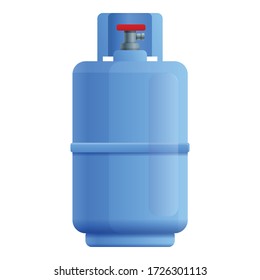 Storage gas cylinder icon. Cartoon of storage gas cylinder vector icon for web design isolated on white background