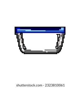 storage glass container game pixel art retro vector. bit storage glass container. old vintage illustration
