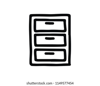 storage hand drawn icon , designed for web and app