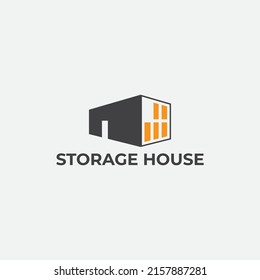 Storage House Logo and Vector Design 