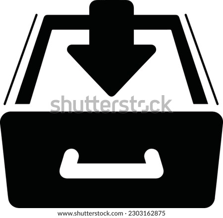 Storage Icon with compact storage symbol