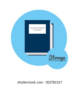 storage icon design, vector illustration eps10 graphic 