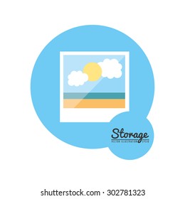 storage icon design, vector illustration eps10 graphic 