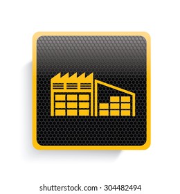 Storage icon design,yellow version,clean vector