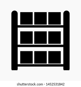 Storage icon isolated minimal single flat linear icon for application and info-graphic. Commercial line vector icon for websites and mobile minimalistic flat design.