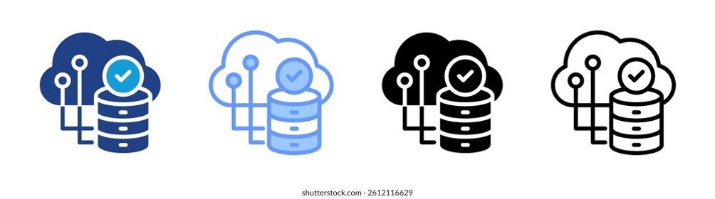 Storage icon set multiple style collection