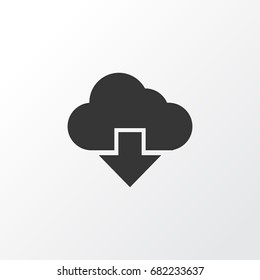 Storage Icon Symbol. Premium Quality Isolated Cloud  Element In Trendy Style.