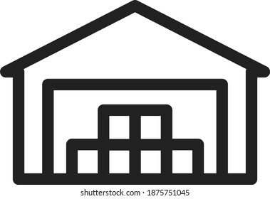 Icono de almacenamiento , ilustración vectorial