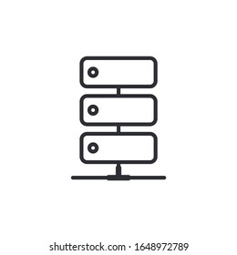 storage Icon vector sign isolated for graphic and web design. storage symbol template color editable on white background.