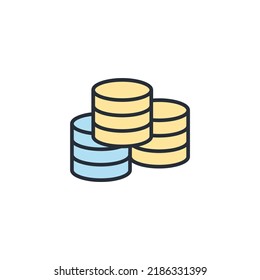 storage icons  symbol vector elements for infographic web