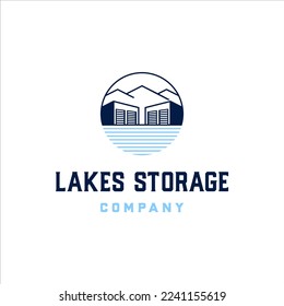 Storage in the lake with a round shape and minimalist design