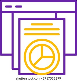 Storage Line Two Color Vector Line Two Color Vector Icon Design