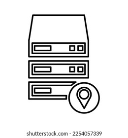 Storage Location Icon in Line Style