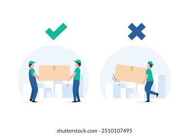 Storage Manager Inspecting Goods Regularly. Illustration