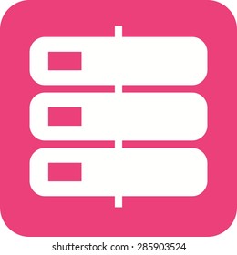 Storage, mobile, serve icon vector image. Can also be used for mobile apps, phone tab bar and settings. Suitable for use on web apps, mobile apps and print media