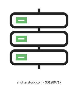 Storage, mobile, serve icon vector image. Can also be used for mobile apps, phone tab bar and settings. Suitable for use on web apps, mobile apps and print media