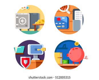 Storage money in bank