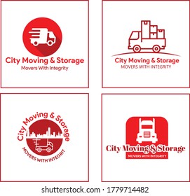 Storage Moving Truck logo design concepts