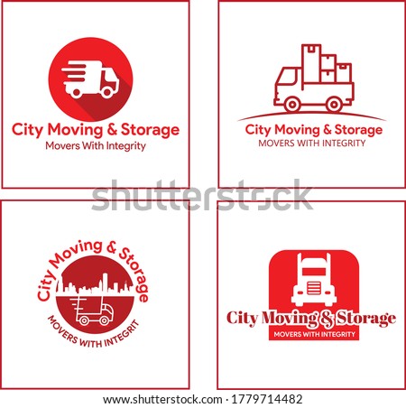 Storage Moving Truck logo design concepts