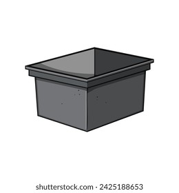 caja de plástico de almacenamiento de dibujos animados. almacén de la pila, botella de entrega, caja de almacenamiento de madera de cerveza de plástico de almacenamiento signo. símbolo aislado ilustración vectorial