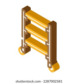 storage rack garage tool isometric icon vector. storage rack garage tool sign. isolated symbol illustration