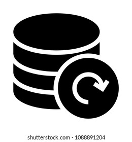 storage refresh vector glyphs icon