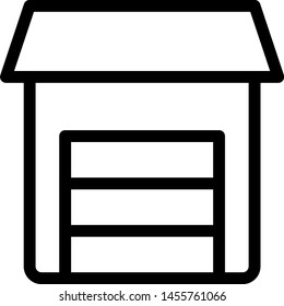 Storage room department isolated on a white background