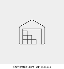 storage room vector icon illustration sign 