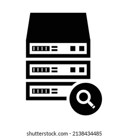 Storage Search Icon Vectors Illustrations for your web site design, logo, app, UI.