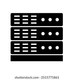 storage server icon illustration design