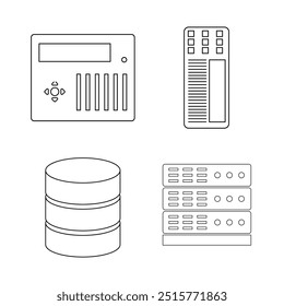 storage server icon illustration design