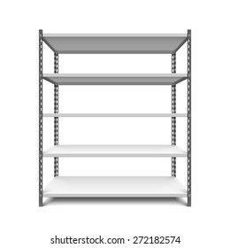 Storage Shelf Vector Illustration