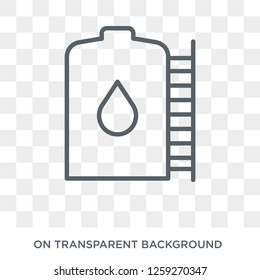 storage Tank icon. storage Tank design concept from Industry collection. Simple element vector illustration on transparent background.