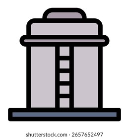 Speichertank-Icon-Element für Design und Vektor